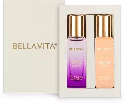 Bellavita DATE WOMAN & GLAM WOMAN perfume combo|2X20ML|With Floral & Woody Notes| Eau de Parfum - 40 ml  (For Women)