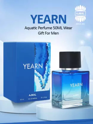 Ajmal Yearn Aquatic Perfume Long Lasting Scent Spray Party Wear Eau de Parfum - 50 ml  (For Men)